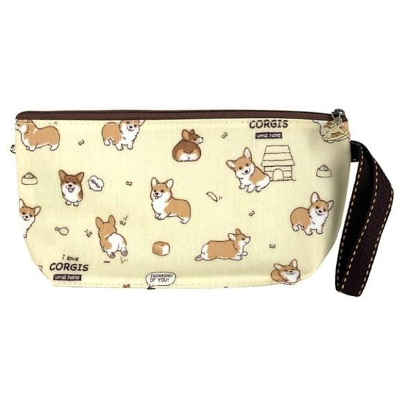 Uma Hana Handbags - Waterproof Corgi Dumpling Cosmetic Makeup Bag